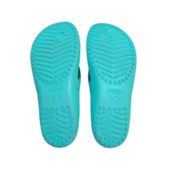 Crocs KADEE II Mint Green Flip Flops Sandals Comfort Size 7 Women's Comfort - Picture 5 of 6